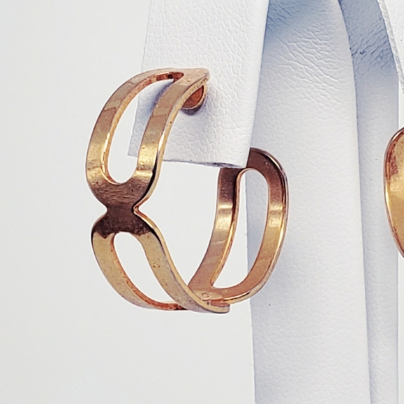 Everyday Gold Tone Celtic Hoop Posts - Picture 3 of 6